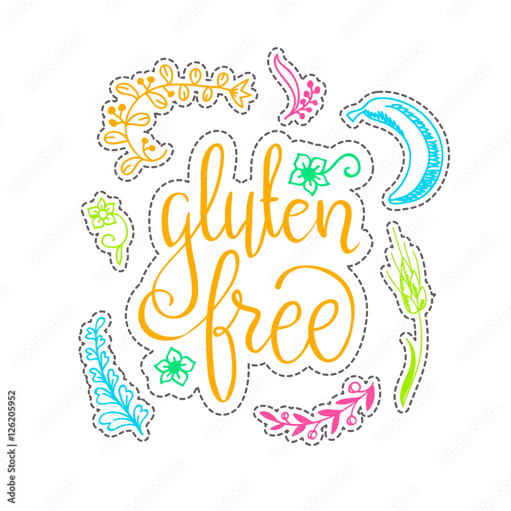 Obraz premium Vector eco friendly concept - design element made from stickers