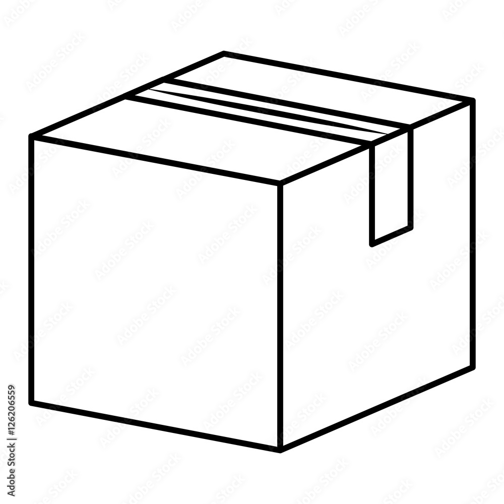 Package icon. Delivery shipping logistic and distribution theme. Isolated design. Vector illustration Package icon. Delivery shipping logistic and distribution theme. Isolated design. Vector illustration