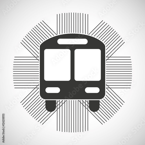 transport bus vehicle icon vector illustration design