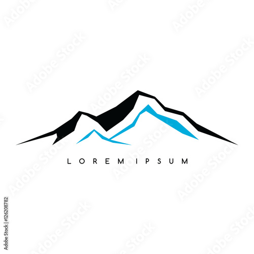 Mountain Everest outdoor adventure insignia Climbing trekking hiking mountaineering and other extreme activities logo