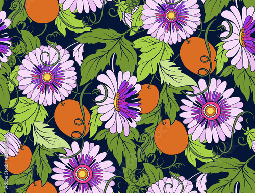 Floral seamless pattern. Flower background. Floral seamless texttile