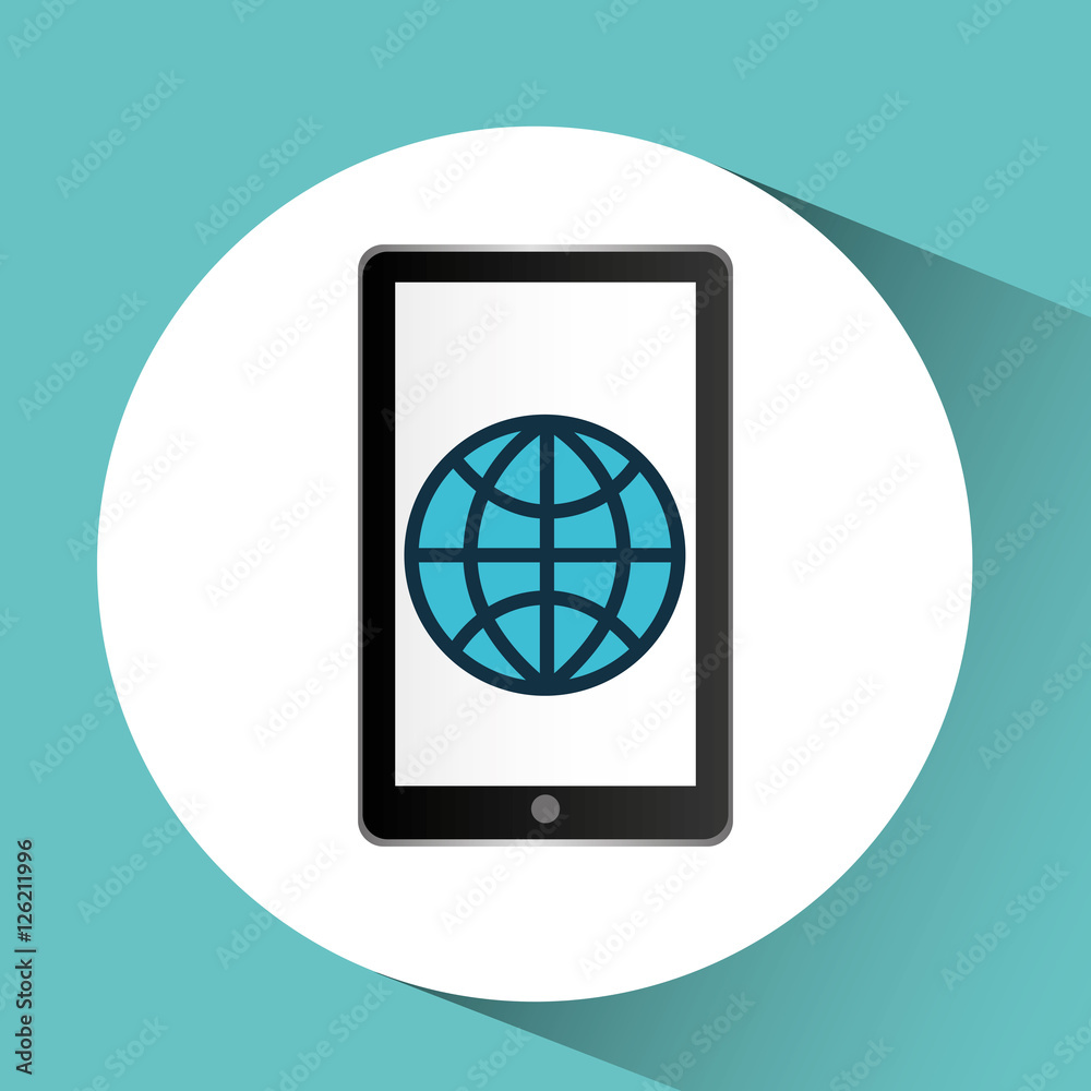 smartphone black connection globe graphic vector illustration eps 10 smartphone black connection globe graphic vector illustration eps 10