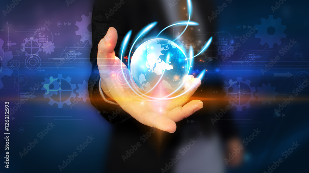 World map connected.Social network concept.globalization busines World map connected.Social network concept.globalization busines