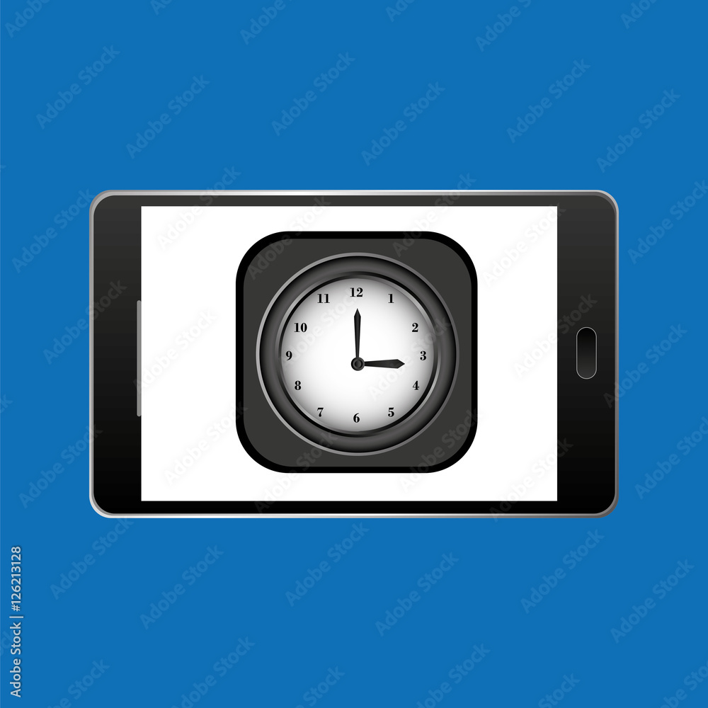 icon smartphone design clock time vector illustration eps 10 icon smartphone design clock time vector illustration eps 10