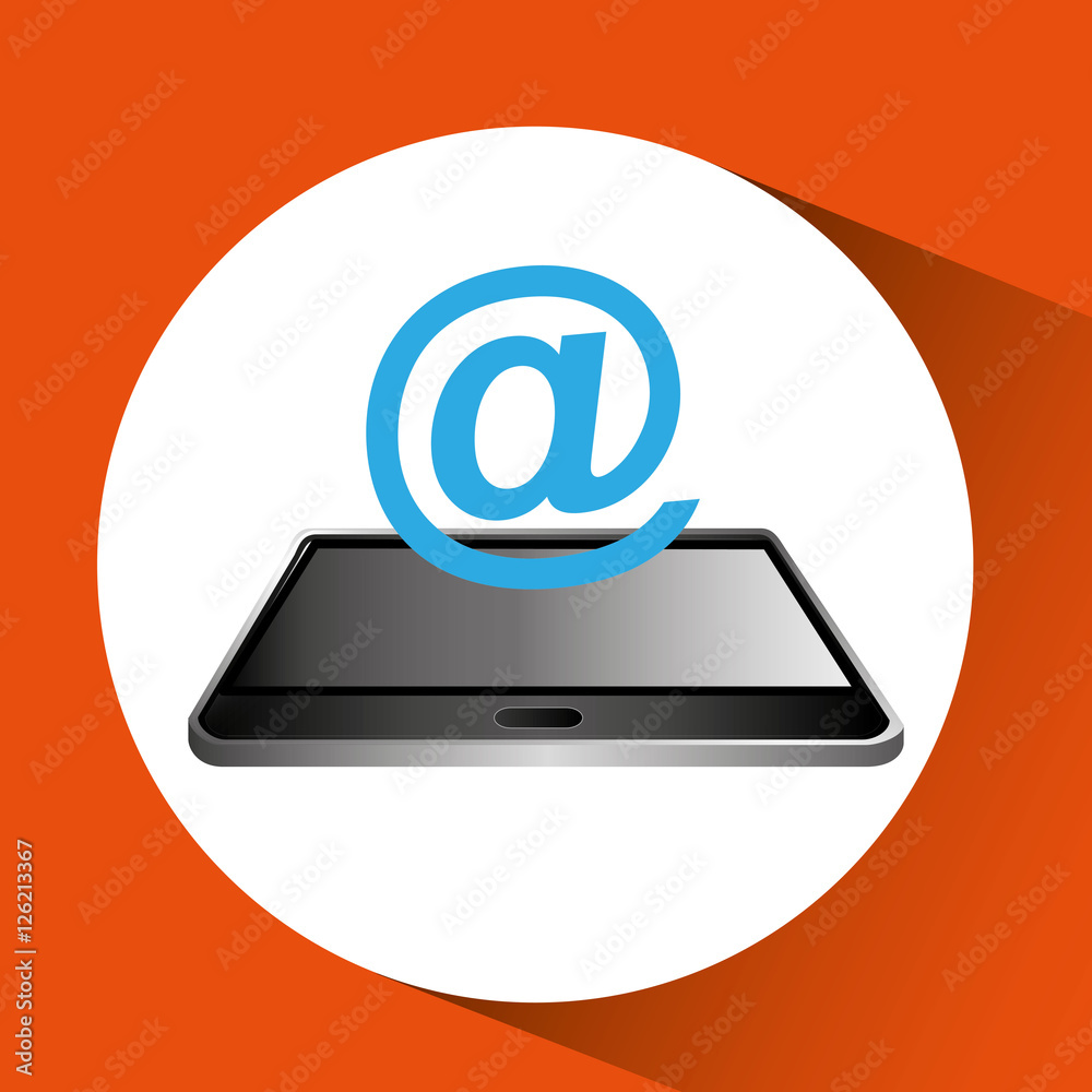smartphone black lying e-mail icon design vector illustration eps 10 smartphone black lying e-mail icon design vector illustration eps 10