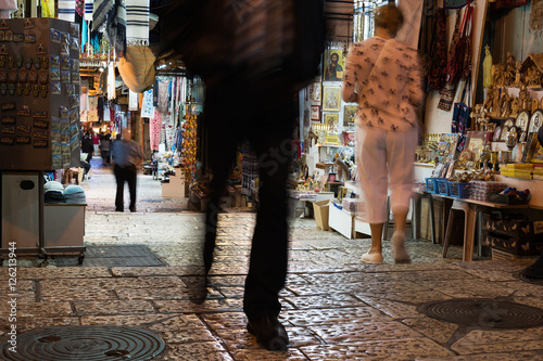 Shops in Jerusalem old city, Israel. © Janis Smits