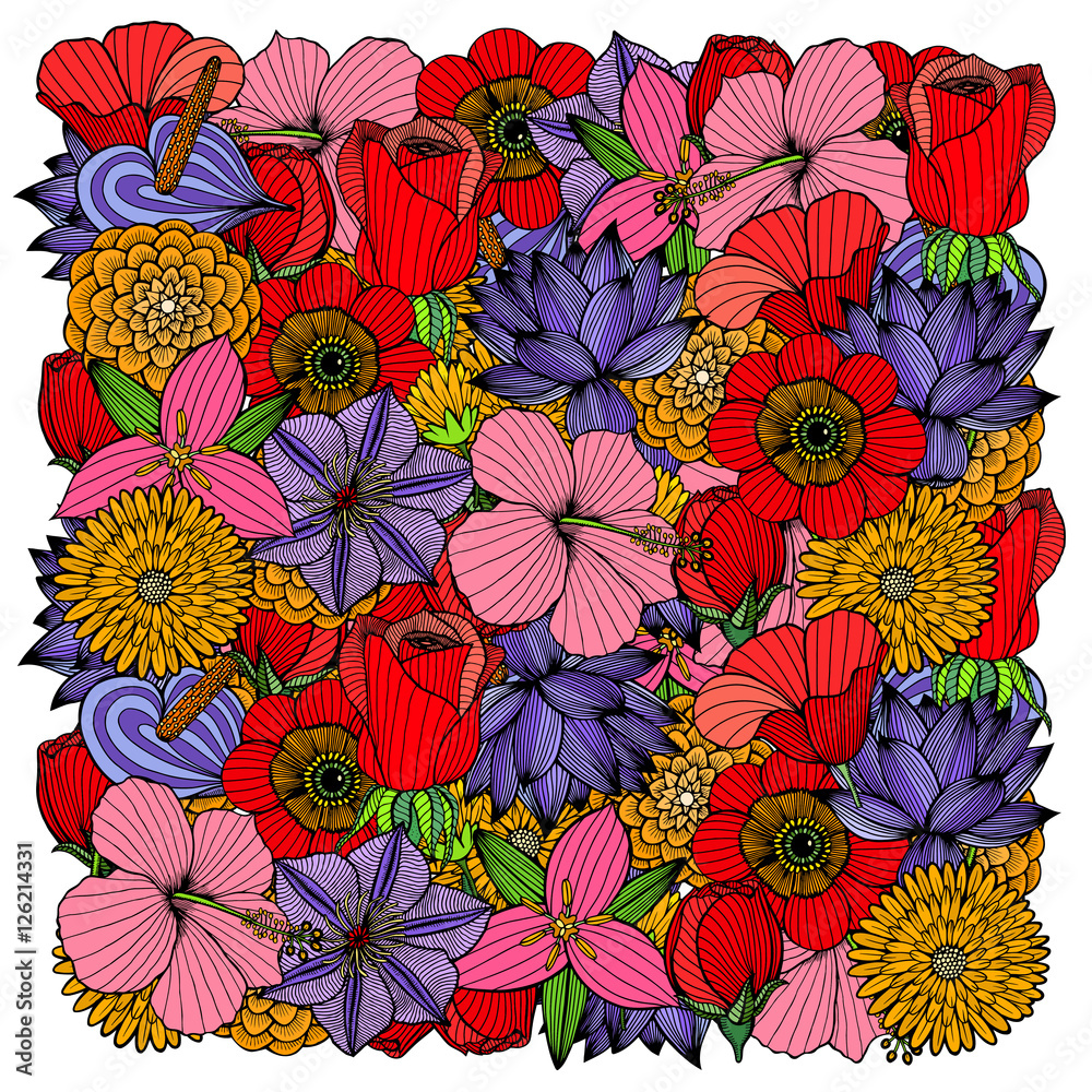 vector floral background.
