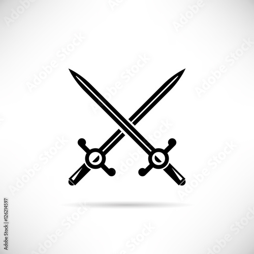 cross swords, cross rapier