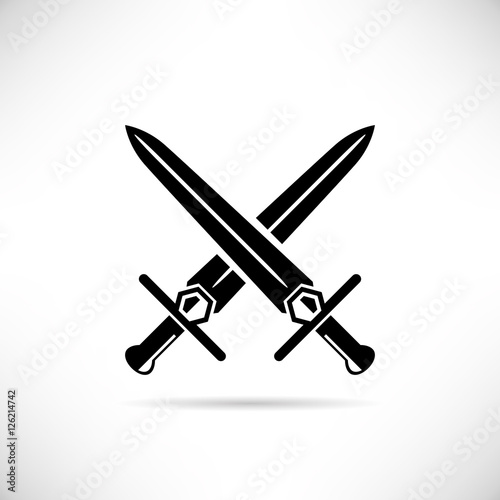 cross swords  cross rapier