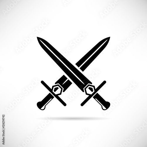 cross swords, cross rapier
