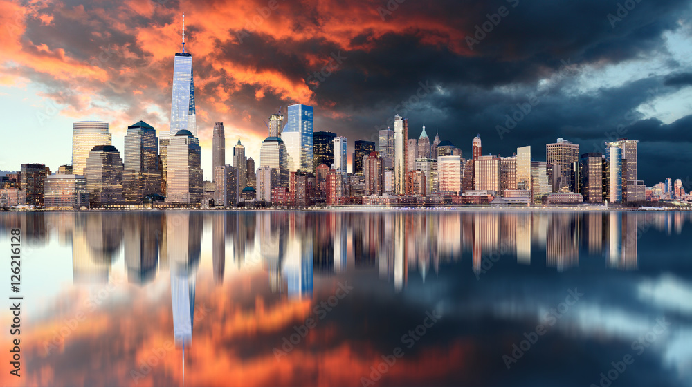 Fototapeta premium Downtown of New York City, USA