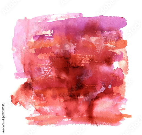 Vector brown, red and purple watercolor background texture
