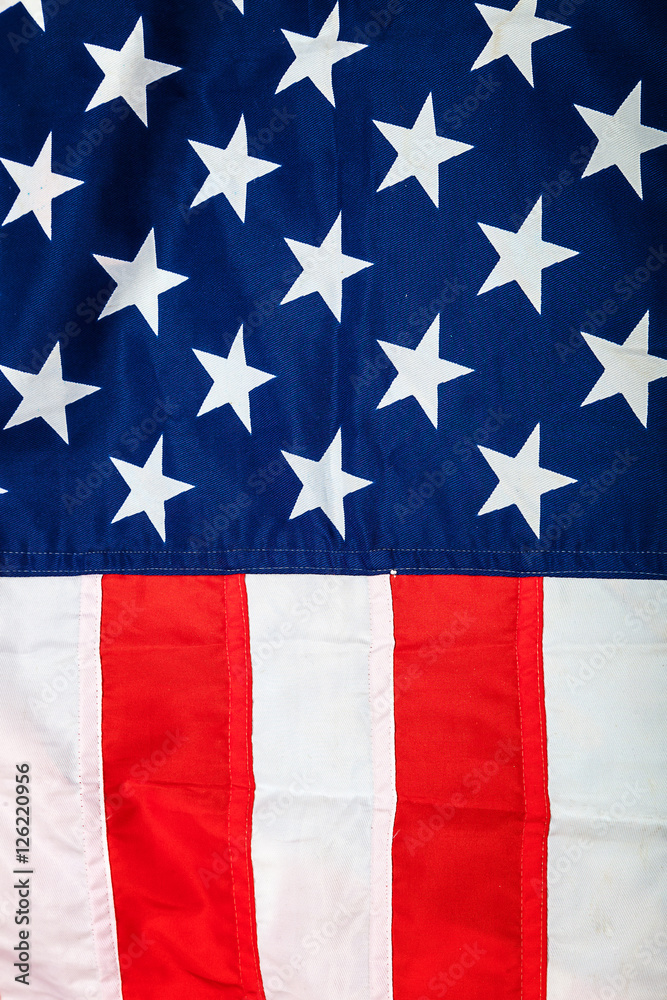 Obraz premium American flag as a backdrop