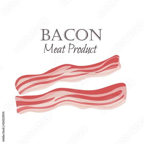 Bacon strips vector illustration