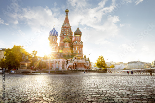 Saint Basil's Cathedral on Red Square in Moscow, Russia
