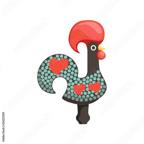 Rooster Of Barcelos Painted Souvenir Portuguese Famous Symbol