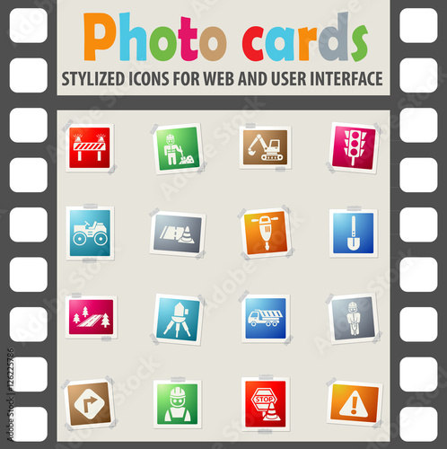 road repairs icon set