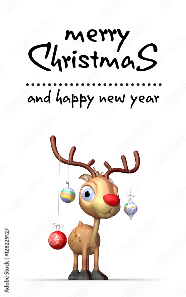Fototapeta premium Santa Claus wish us a very Merry Christmas