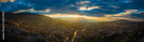 Panorama of Sarajevo  photo
