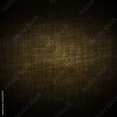 Burlap sackcloth fabric empty blank dark background texture