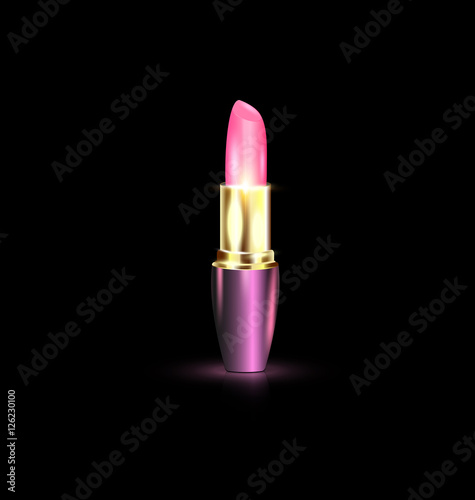 large pink lipstick