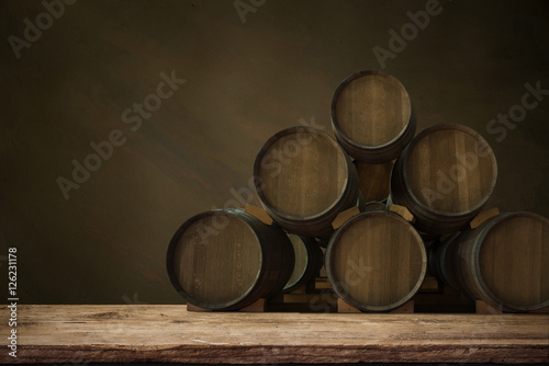 background of barrel wood,