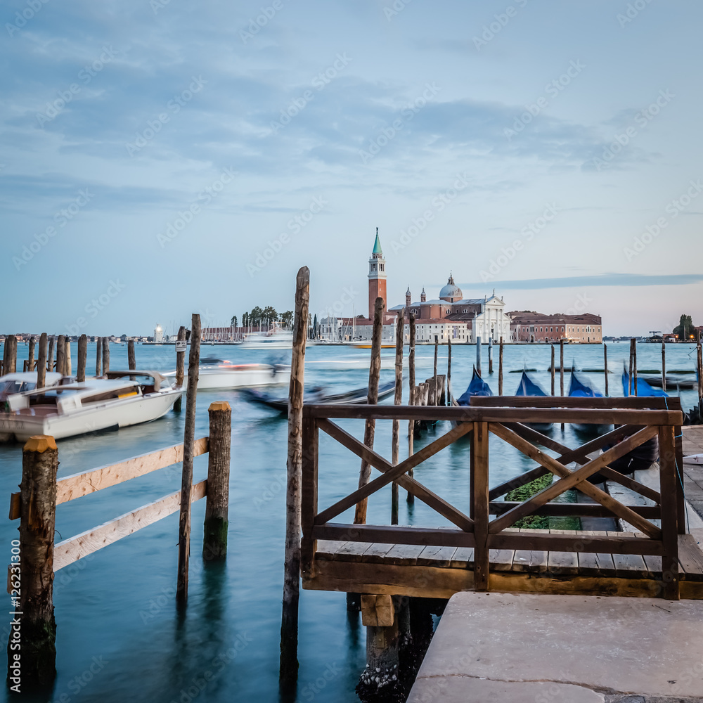 Gondolas in Venice