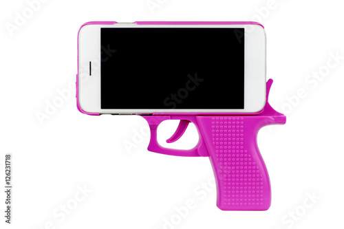 Smartphone in pistol
