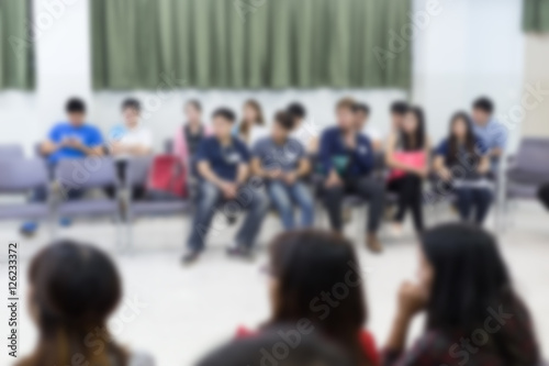 image blur, activity of people relationship meeting in office