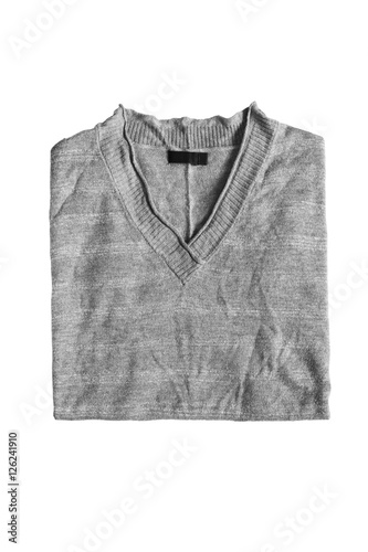 Folded gray pullover © Tarzhanova