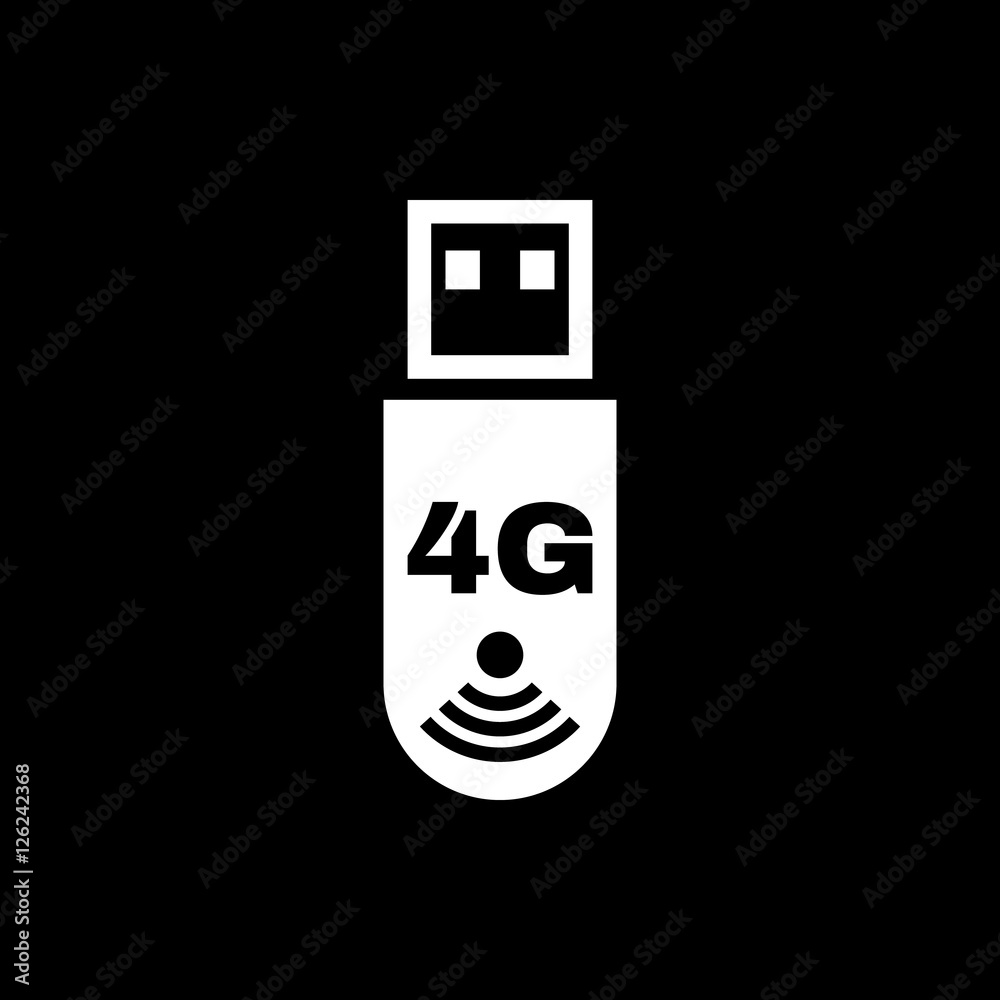 The 4g adapter icon. Transfer and connection, data, 4g symbol. UI. Web. Logo. Sign. Flat design. App. Stock The 4g adapter icon. Transfer and connection, data, 4g symbol. UI. Web. Logo. Sign. Flat design. App. Stock