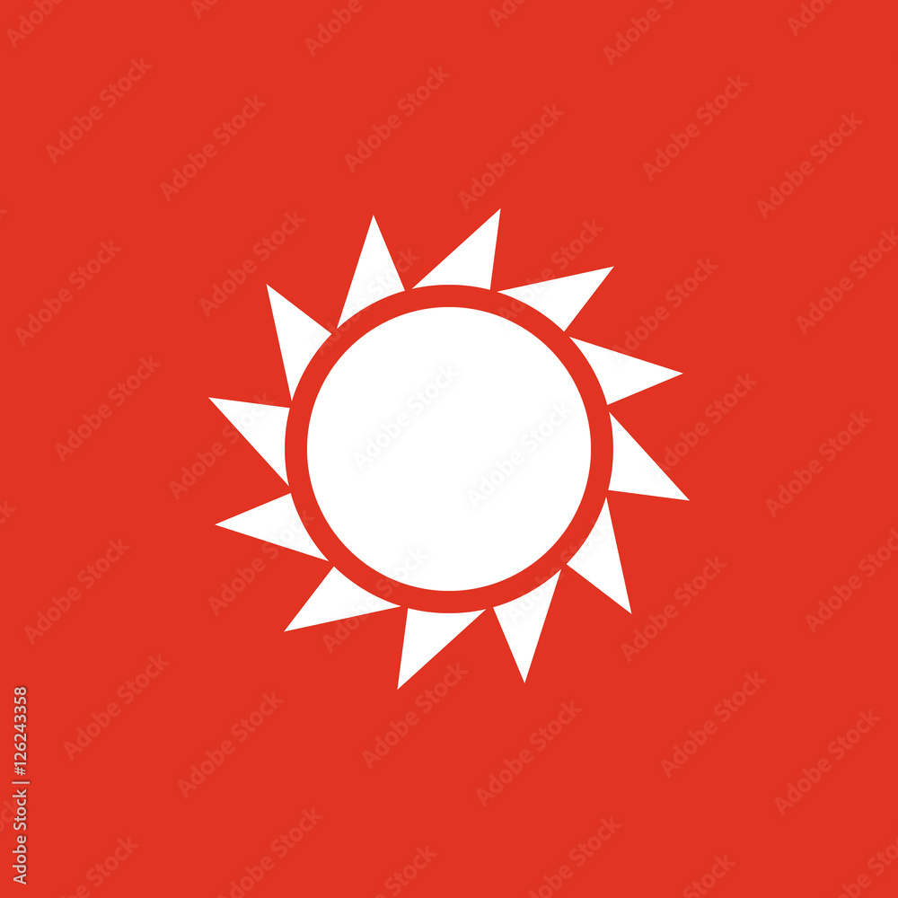 The sunrise icon. Sunrise and sunshine, weather, sun symbol. UI. Web. Logo. Sign. Flat design. App. Stock The sunrise icon. Sunrise and sunshine, weather, sun symbol. UI. Web. Logo. Sign. Flat design. App. Stock