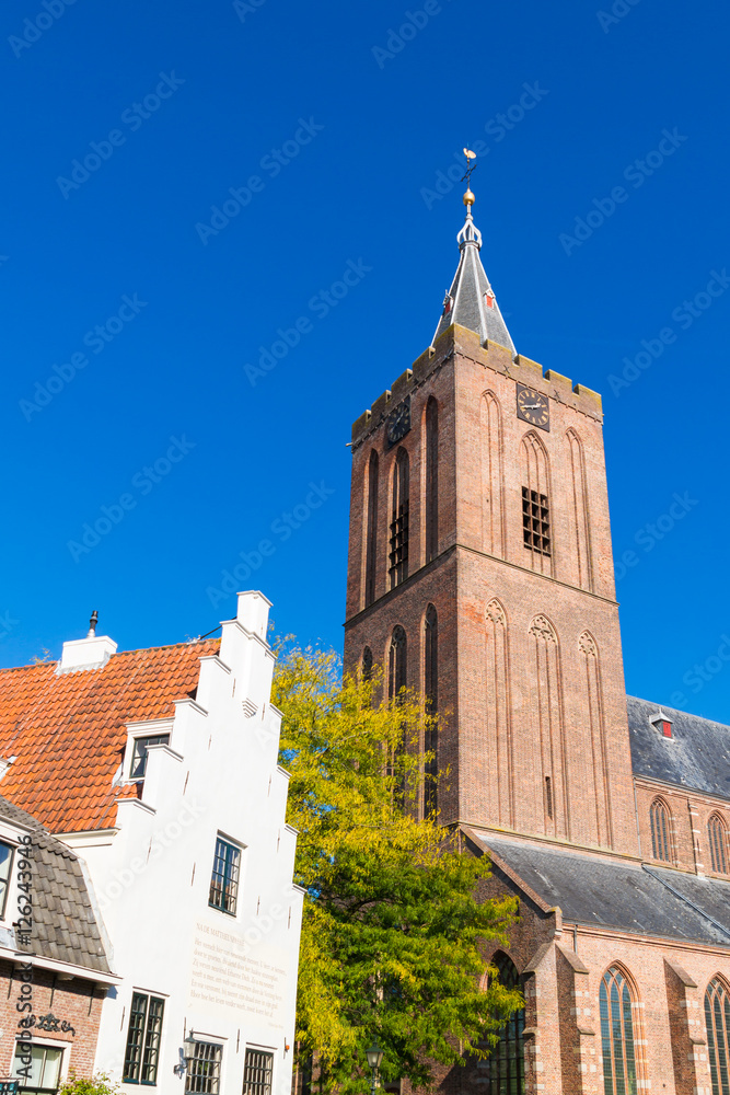 Big Church and old house, Naarden, Netherlands Big Church and old house, Naarden, Netherlands
