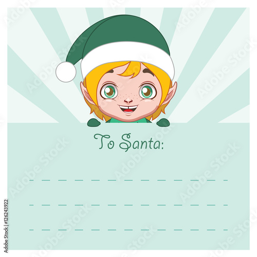 Letter to Santa - Blonde elf edition