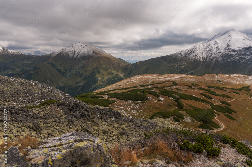 Beautiful autumnal view in the Western Tatras