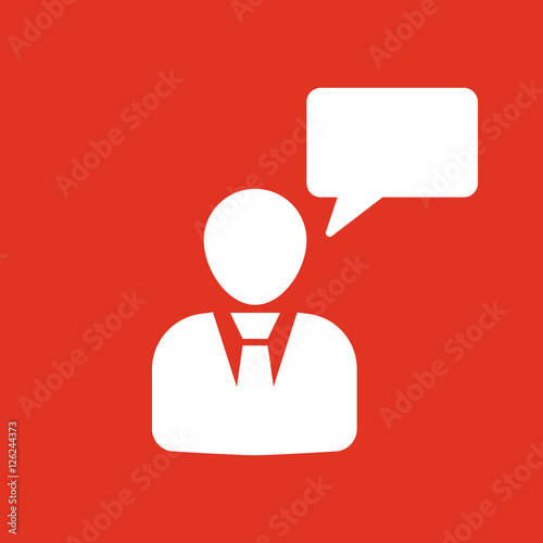 The message icon. Talking and communication, message, speak, speaking people symbol. UI. Web. Logo. Sign. Flat design. App.