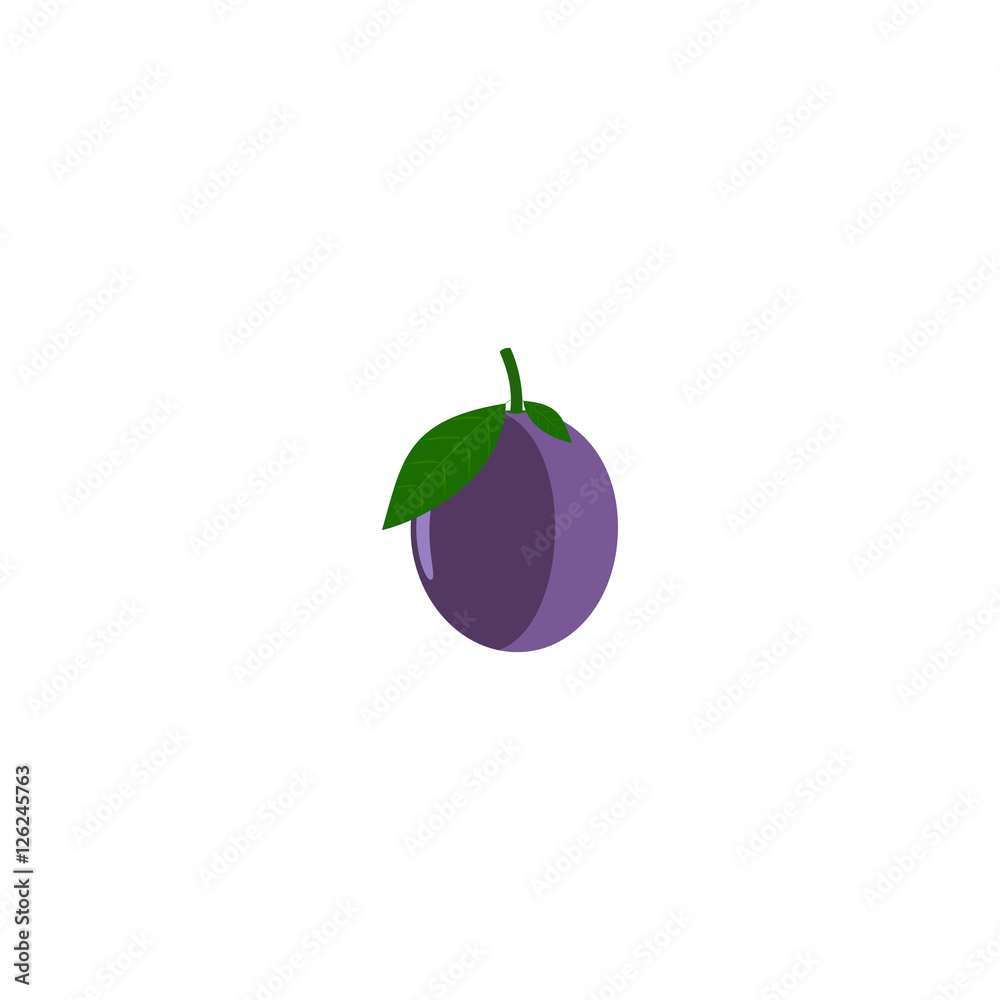 plum whole on white background,plum icon plum whole on white background,plum icon