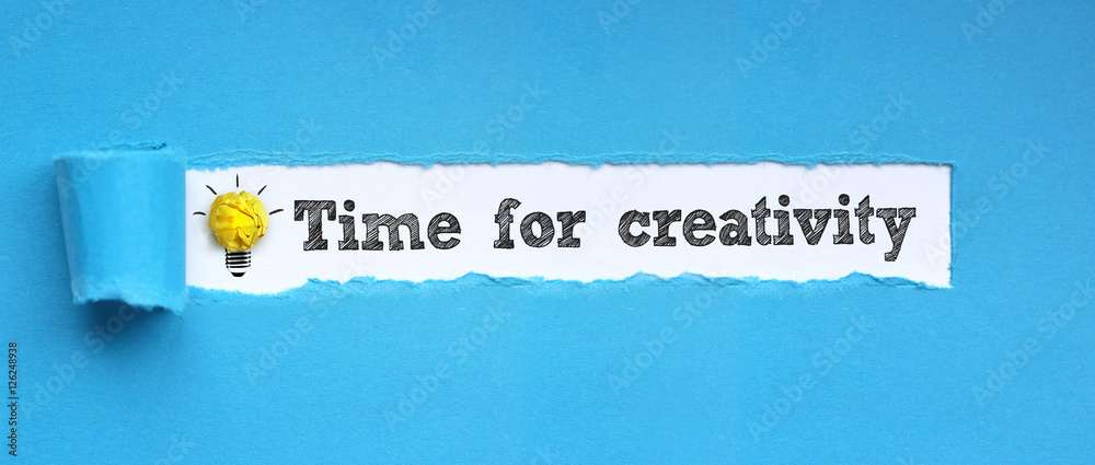 Time for creativity - obrazy, fototapety, plakaty 