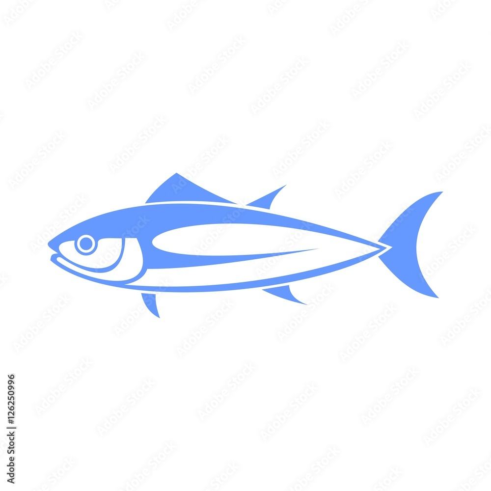 Tuna fish vector icon Tuna fish vector icon