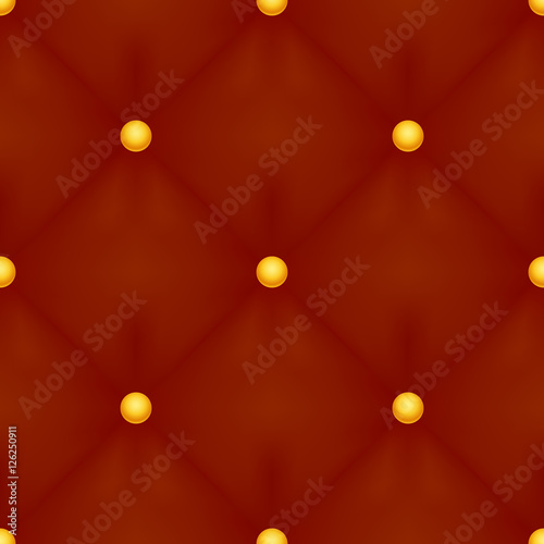Luxury Red Quilted Christmas Seamless Pattern