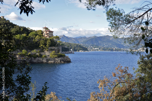 Portofino view of the Gulf of Tigullio Liguria © antoniotruzzi