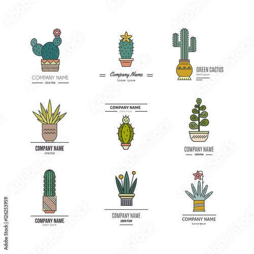 Cactus Logo Templates