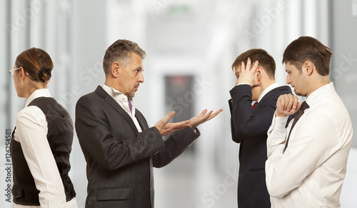 Schilderij op canvas Arguing, conflict, business concept