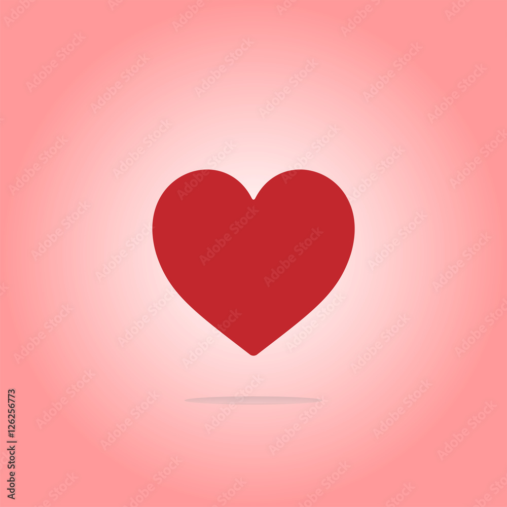Heart Icon button. Holiday Heart Icon Art