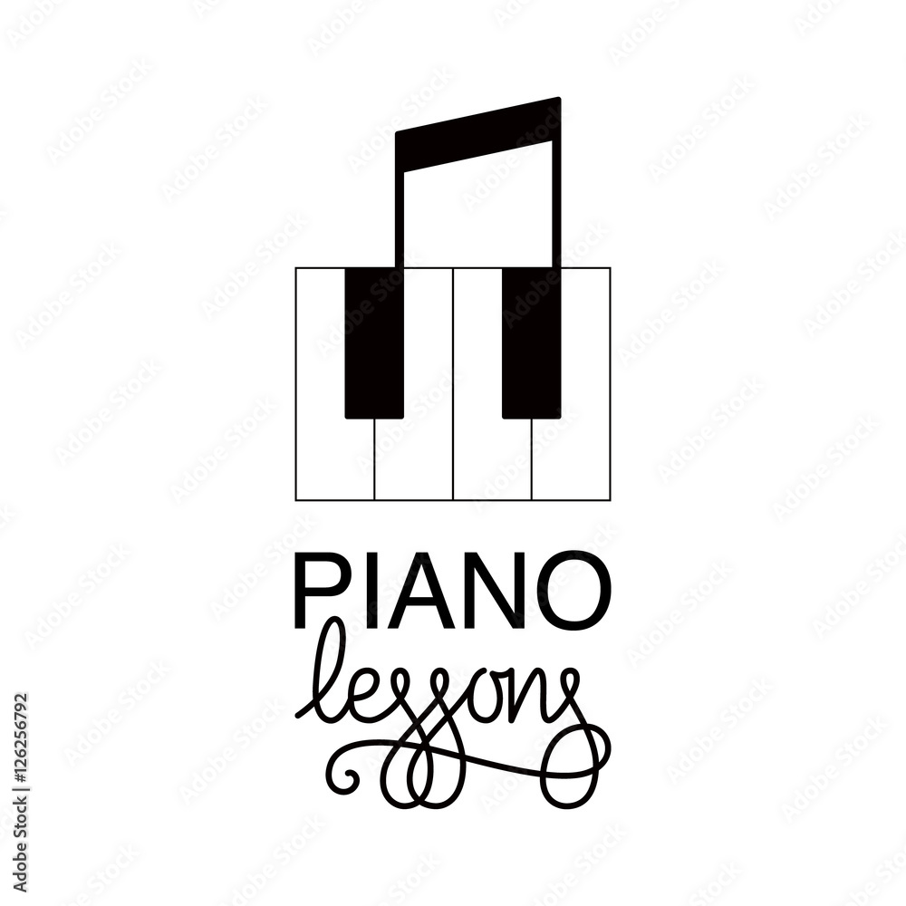 Piano lessons logo
