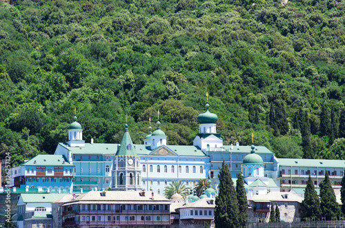Saint Panteleimon Monastery, Athos Peninsula, Mount Athos, Chalk photo