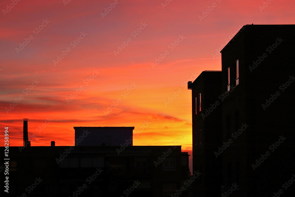 Amanecer en la ciudad