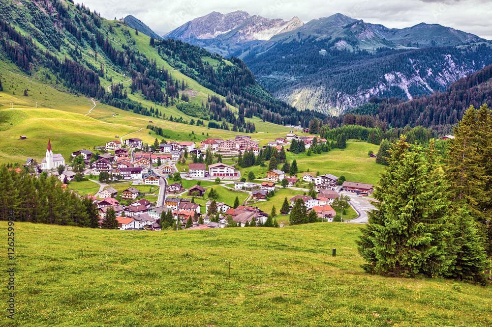 Amazing alpine scenery from Berwang, Austria