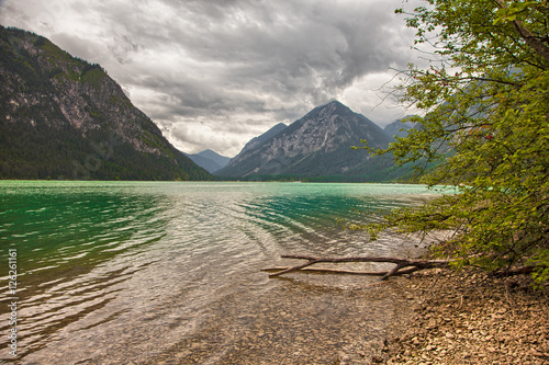 Beautiful scenery around Heiterwanger lake (Heiterwanger See), Austria photo