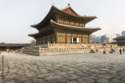 Gyeongbokgung palace in Seoul  Korea